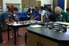 The middle school Rocks and Minerals event at the 2014 Science Olympiad.